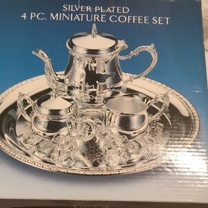 Godinger Silver Plated Miniature Coffee Set